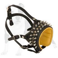 Royal Dog Free Breathing Leather Muzzle with Nose Opened Royal Dog Free Breathing Leather Muzzle with Nose Opened