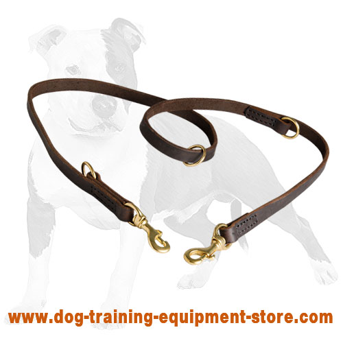 Leather leash hot sale store