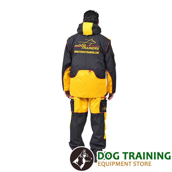 Membrane Fabric Dog Training Suit with Side Pockets