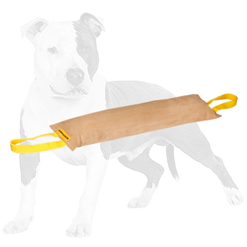 Comfy leather dog tug for training